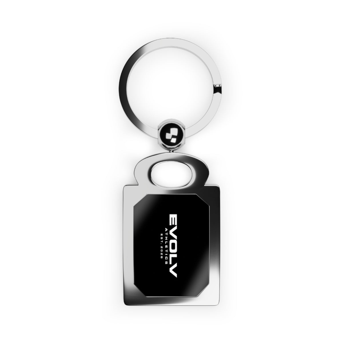 EVOLV Athletics Silver Keychain