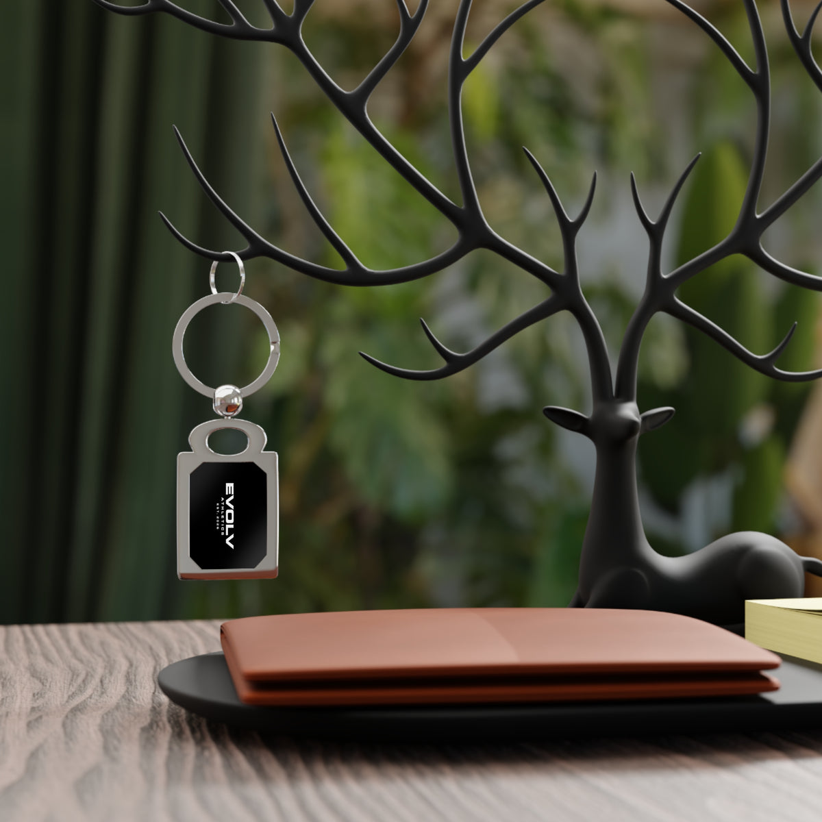 EVOLV Athletics Silver Keychain