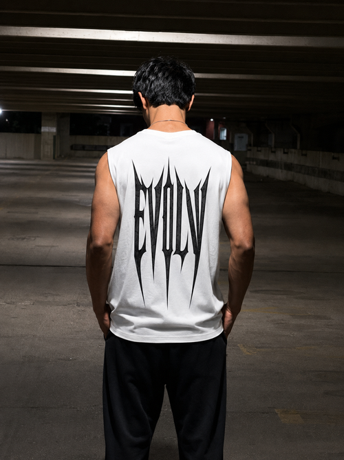 Acension Cut-Off Tee (White)