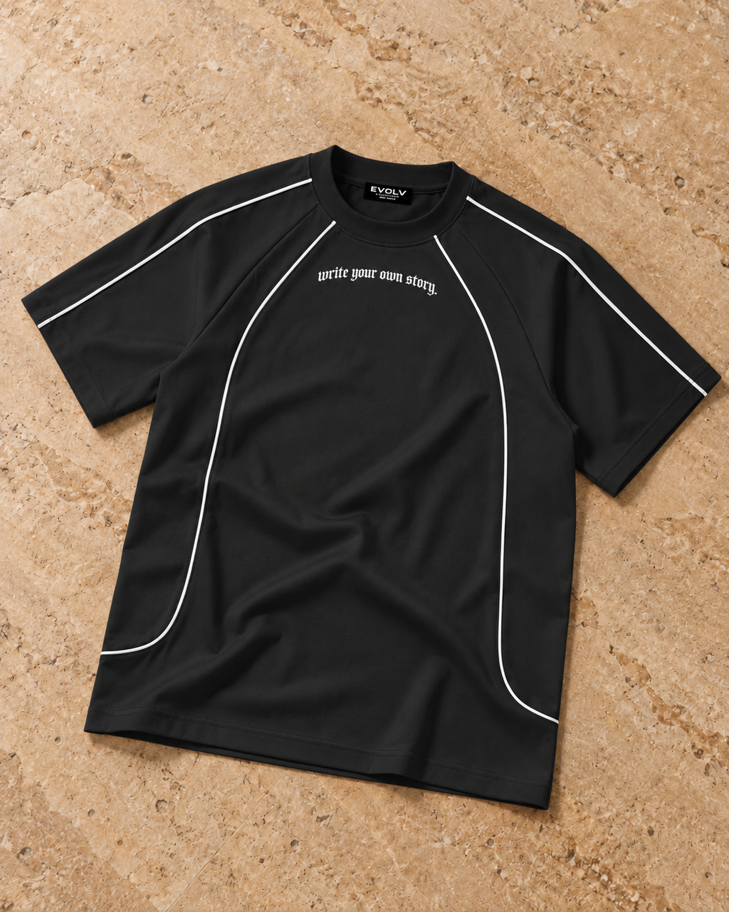 "Write Your Own Story" Oversized Shirt (Black)