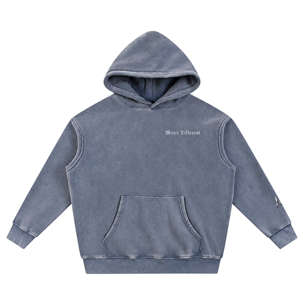 "Move Different" Snow Wash Hoodie