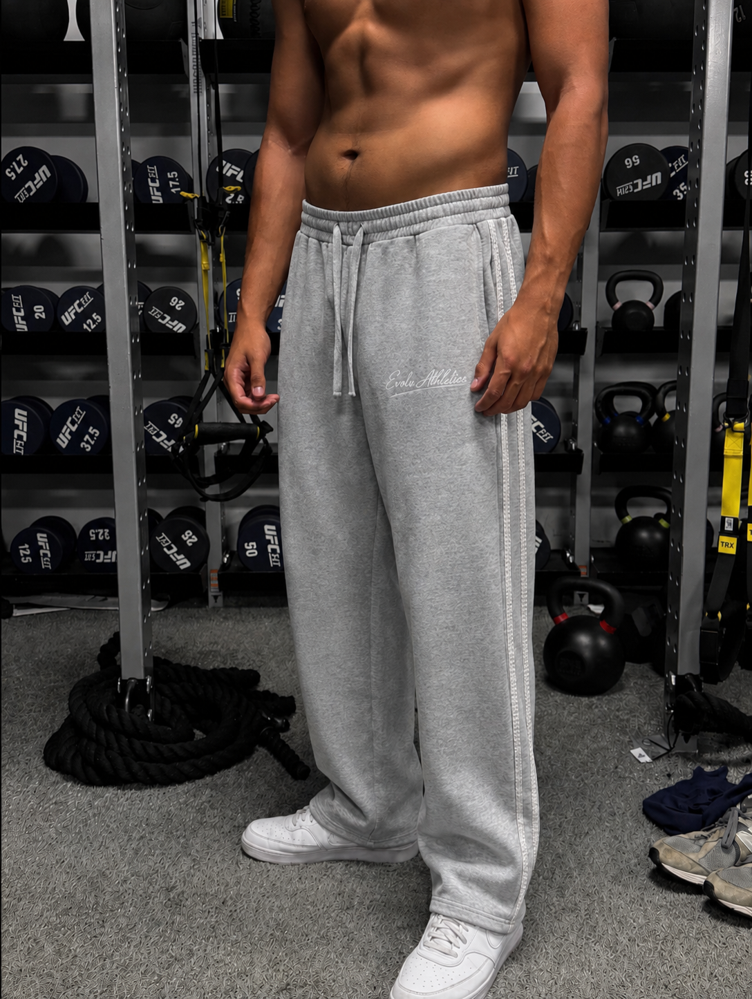 Straight-Leg Sweatpants