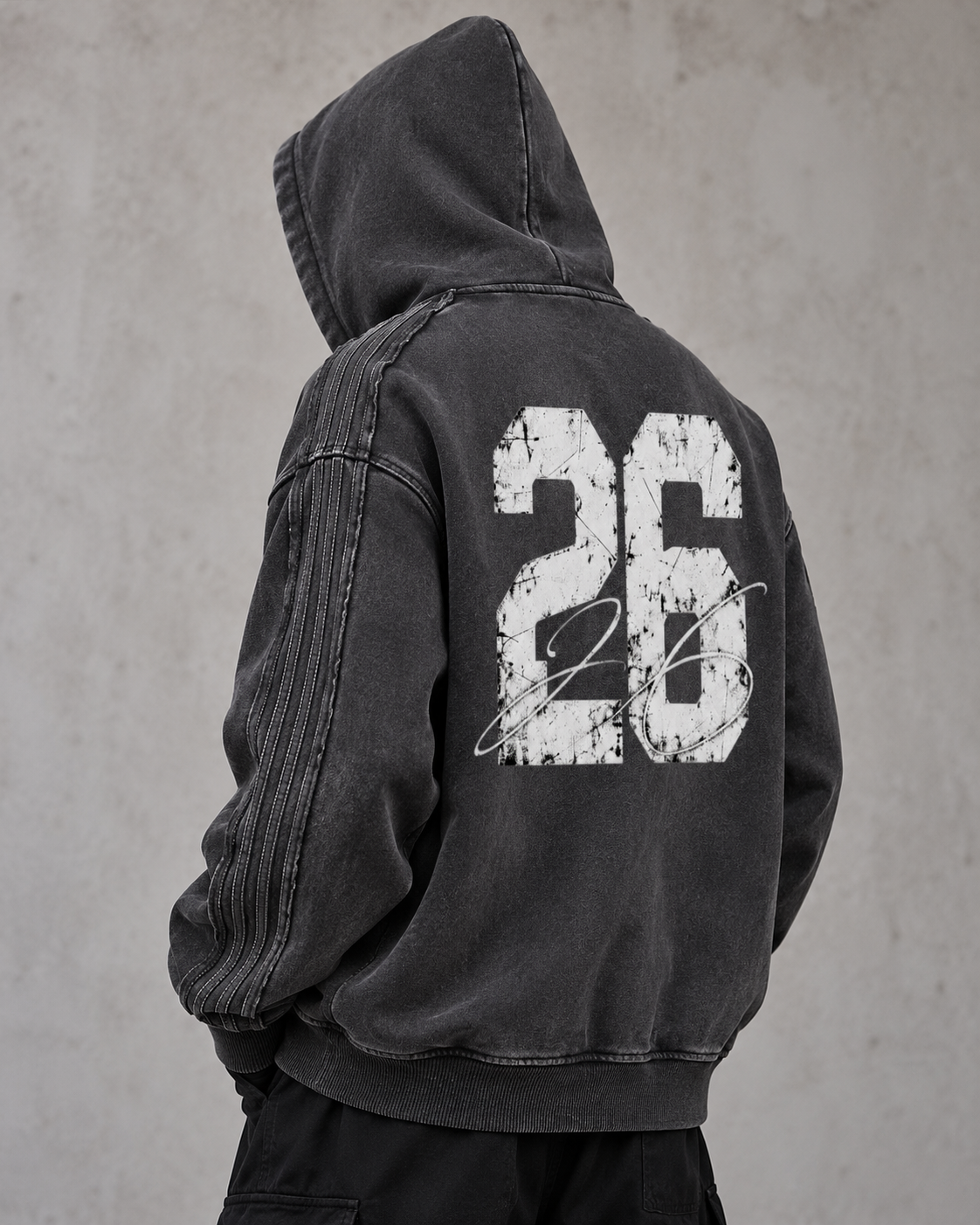 "ORIGIN"  Zip Up Hoodie