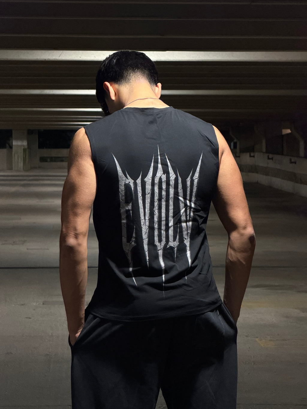 Acension Cut-Off Tee (Black)