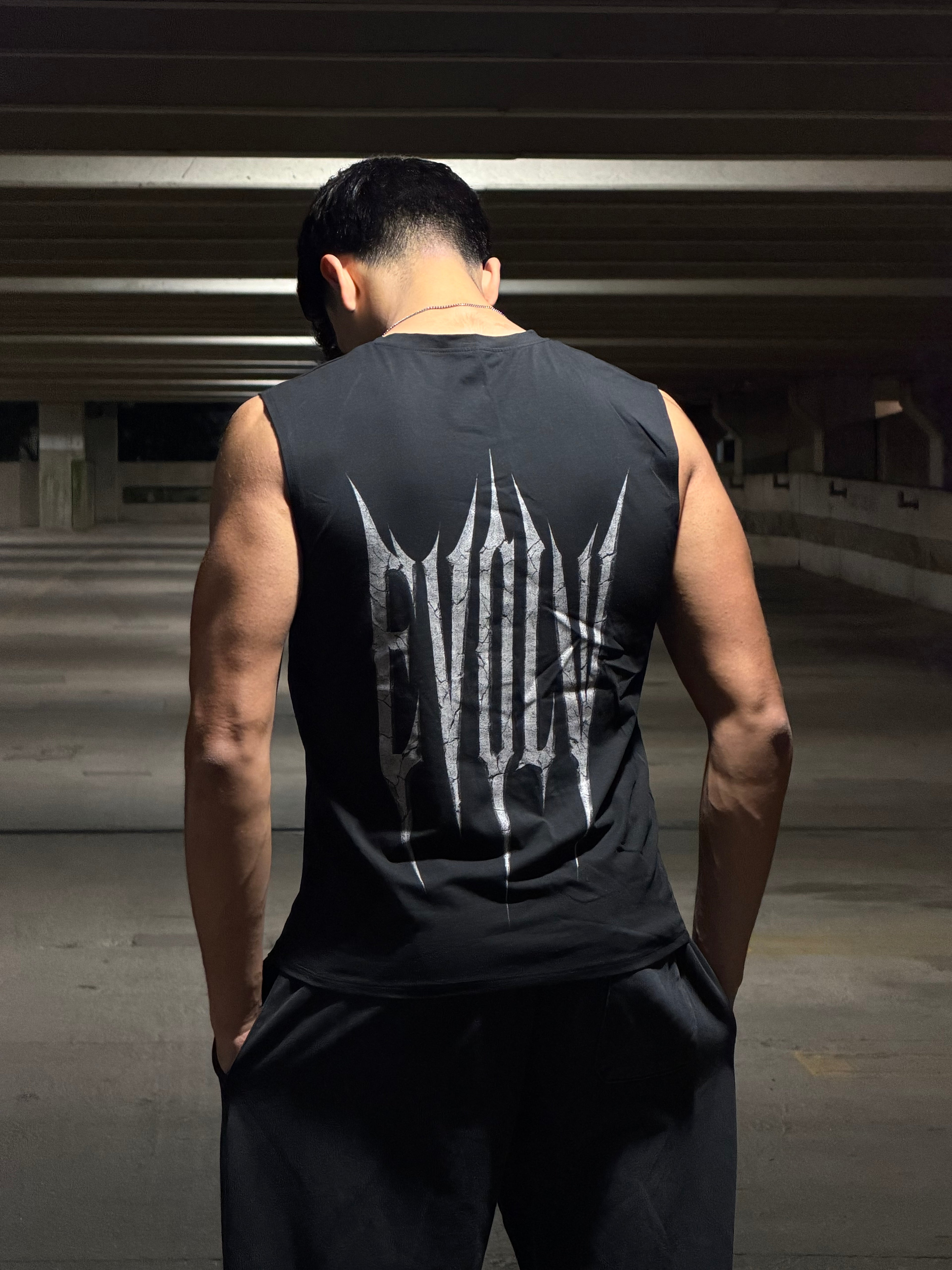 Acension Cut-Off Tee (Black)