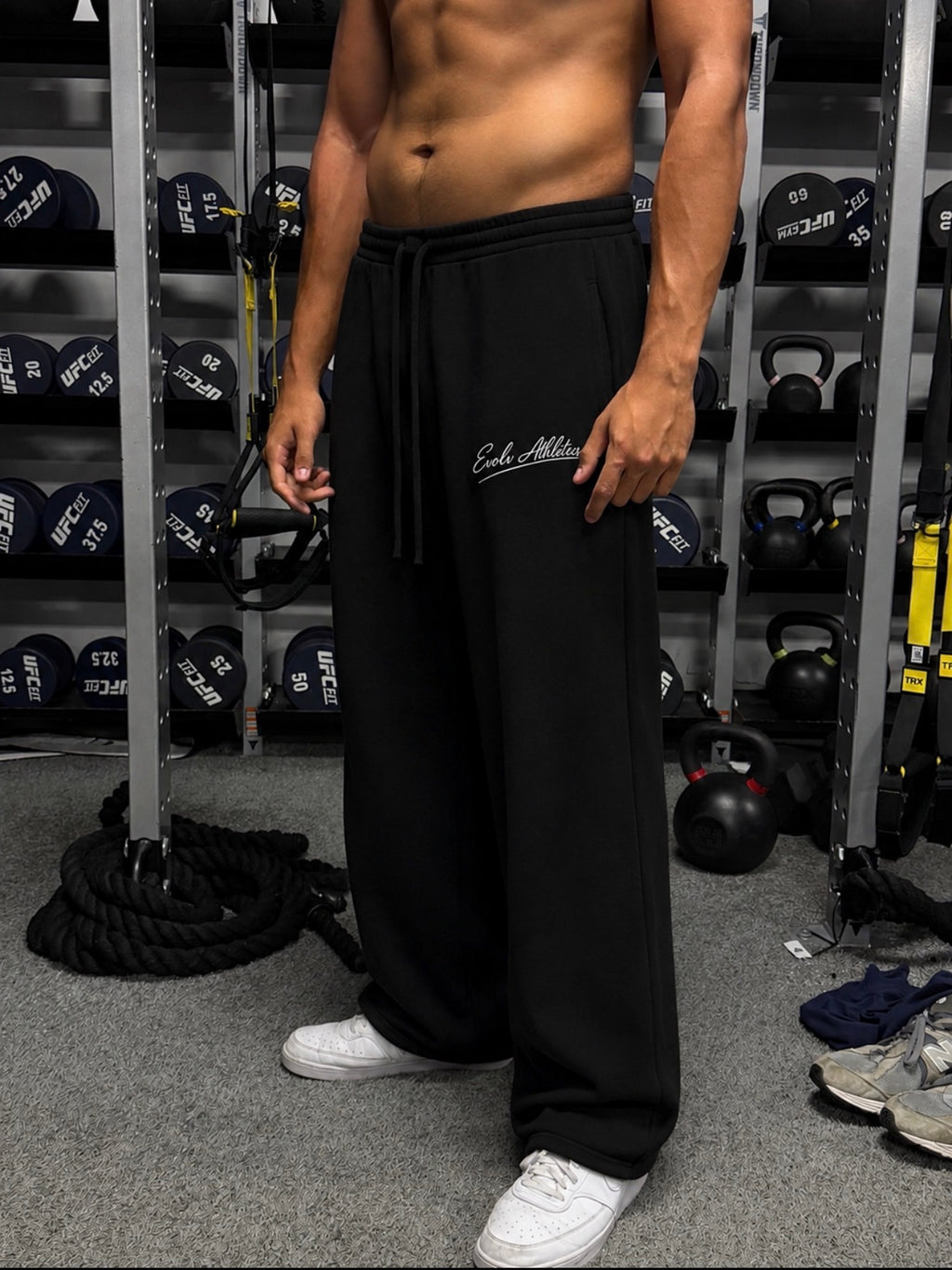 Straight-Leg Sweatpants