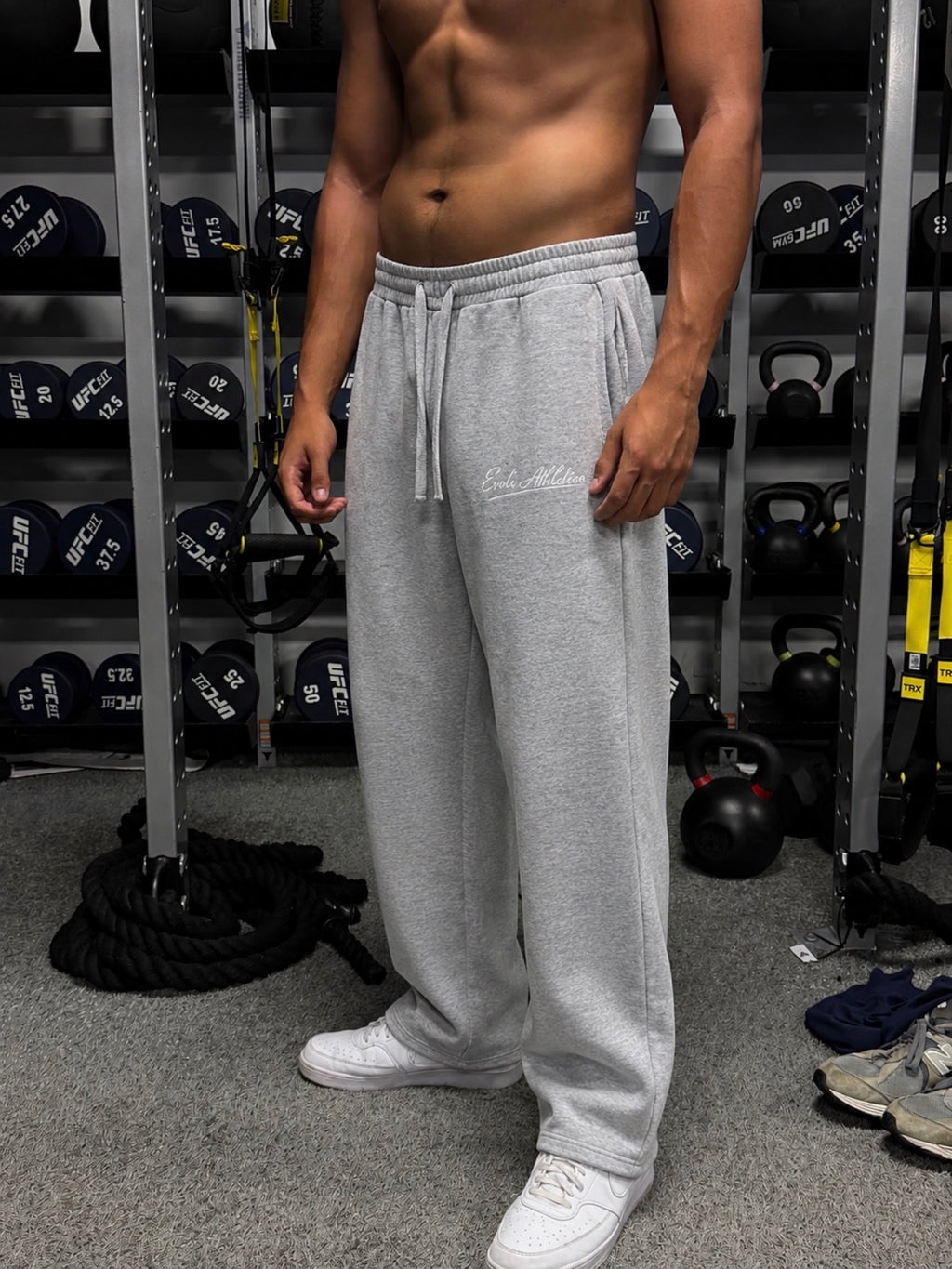 Straight-Leg Sweatpants